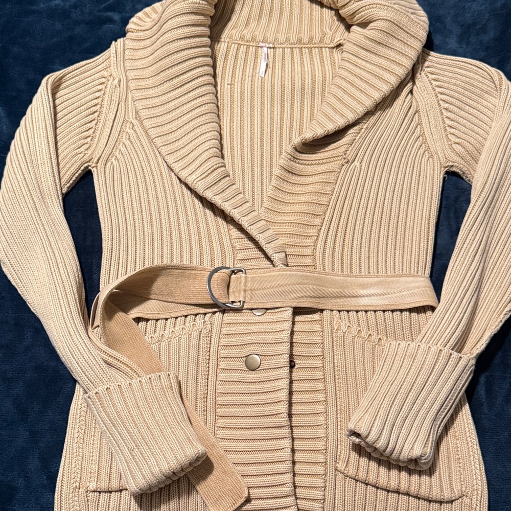 5046. Free People Ryanne Long Haul Cardigan - Picture 2 of 8
